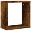 Kuutioseinähyllyt 2 kpl savustettu tammi 30x15x30 cm