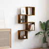Wall Cube Hyllyt 4 kpl Savustettu tammi 30x15x30 cm