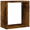 Wall Cube Hyllyt 4 kpl Savustettu tammi 30x15x30 cm