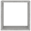 Wall Cube Hyllyt 2 kpl Harmaa Sonoma 30x15x30 cm