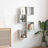 Wall Cube Hyllyt 4 kpl Harmaa Sonoma 30x15x30 cm