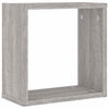 Wall Cube Hyllyt 4 kpl Harmaa Sonoma 30x15x30 cm