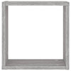 Wall Cube Hyllyt 4 kpl Harmaa Sonoma 30x15x30 cm