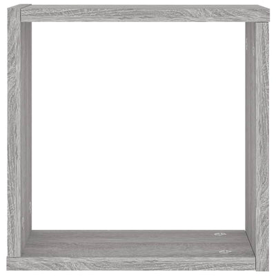 Wall Cube Hyllyt 4 kpl Harmaa Sonoma 30x15x30 cm