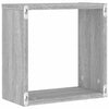 Wall Cube Hyllyt 4 kpl Harmaa Sonoma 30x15x30 cm