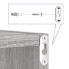 Wall Cube Hyllyt 4 kpl Harmaa Sonoma 30x15x30 cm