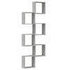 Wall Cube Hyllyt 6 kpl Harmaa Sonoma 30x15x30 cm