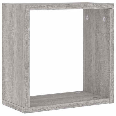 Wall Cube Hyllyt 6 kpl Harmaa Sonoma 30x15x30 cm