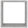 Wall Cube Hyllyt 6 kpl Harmaa Sonoma 30x15x30 cm