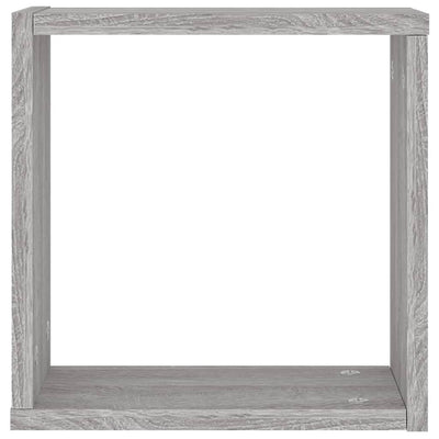 Wall Cube Hyllyt 6 kpl Harmaa Sonoma 30x15x30 cm