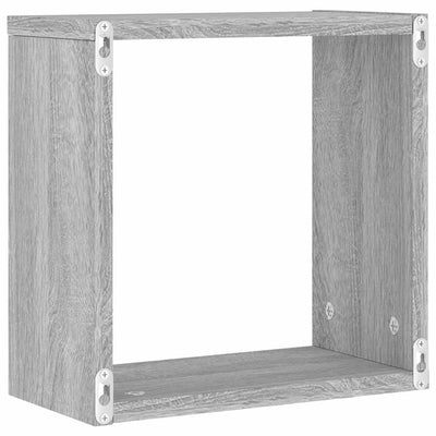 Wall Cube Hyllyt 6 kpl Harmaa Sonoma 30x15x30 cm