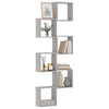 Wall Cube Hyllyt 6 kpl Harmaa Sonoma 30x15x30 cm