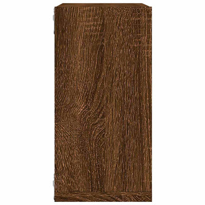 Kuutioseinähyllyt 4 kpl Ruskea tammi 30x15x30 cm