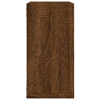 Kuutioseinähyllyt 6 kpl Ruskea tammi 30x15x30 cm