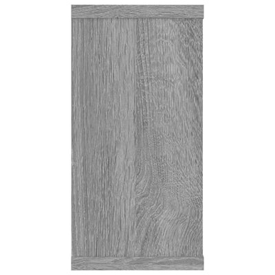 Seinäkuutiohyllyt 4 kpl harmaa Sonoma 100x15x30 cm tekninen puu
