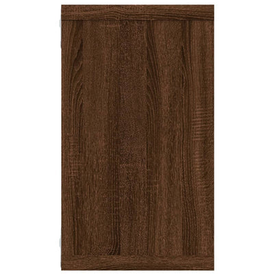 Seinäkuutiohyllyt 4 kpl ruskea tammi 80x15x26,5 cm tekninen puu