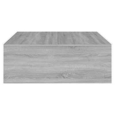 Sohvapöytä harmaa Sonoma 100x100x35 cm tekninen puu