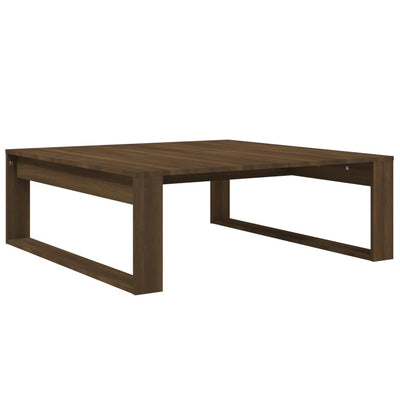 Sohvapöytä ruskea tammi 100x100x35 cm tekninen puu