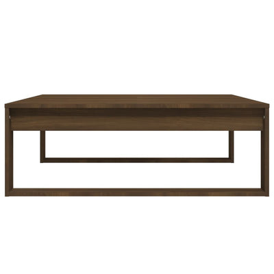 Sohvapöytä ruskea tammi 100x100x35 cm tekninen puu