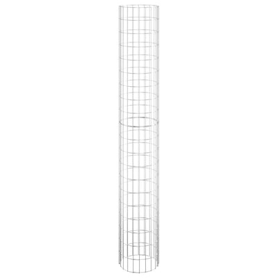 Pyöreä kivikori/kukkalaatikot 3 kpl galvanoitu teräs Ø30x200 cm