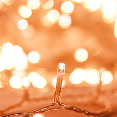 Lämmin valkoinen led-valonauha Erjumet 30 m (300 led-valoa pvc)