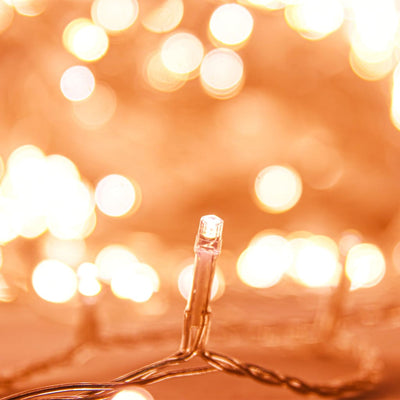 Lämmin valkoinen led-valonauha Erjumet 40 m (400 led-valoa pvc)