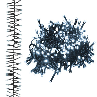 Kylmä valkoinen cluster led-valonauha Cozmesti 11 m (1000 led-valoa pvc)
