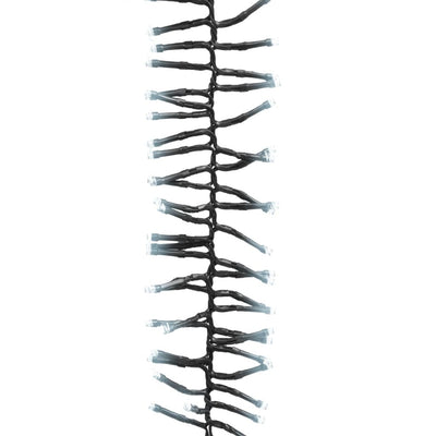 Kylmä valkoinen cluster led-valonauha Cozmesti 17 m (2000 led-valoa pvc)