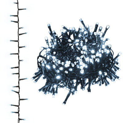 Kylmä valkoinen kompakti led-valonauha Fibia 25 m (1000 led-valoa pvc)