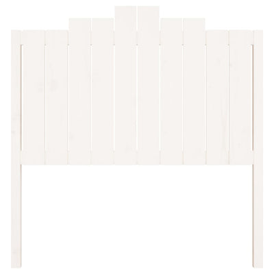 Sängynpääty valkoinen 106x4x110 cm täysi mänty