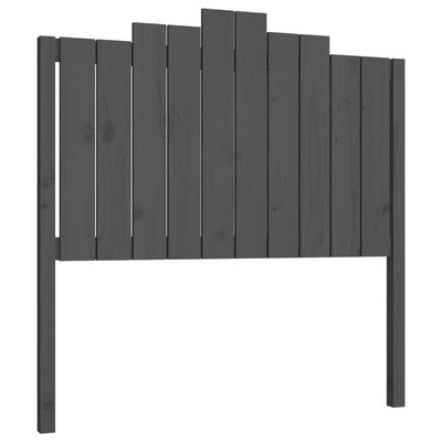 Sängynpääty harmaa 106x4x110 cm täysi mänty