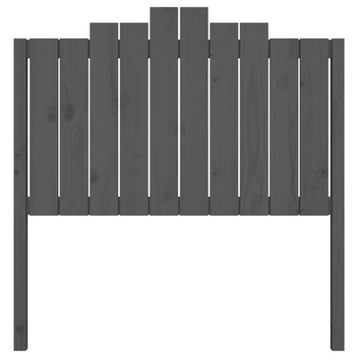 Sängynpääty harmaa 106x4x110 cm täysi mänty
