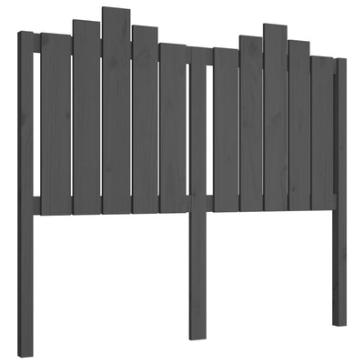 Sängynpääty harmaa 126x4x110 cm täysi mänty