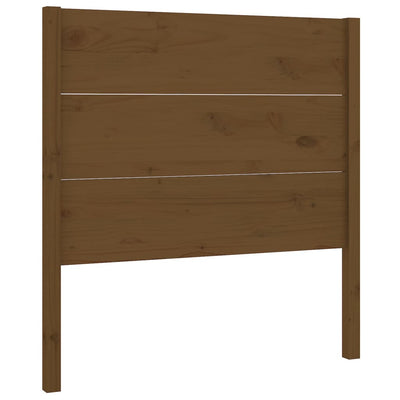 Sängynpääty hunajanruskea 81x4x100 cm täysi mänty