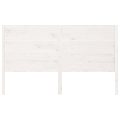 Sängynpääty valkoinen 156x4x100 cm täysi mänty