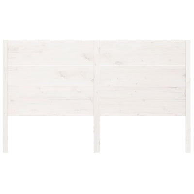 Sängynpääty valkoinen 206x4x100 cm täysi mänty