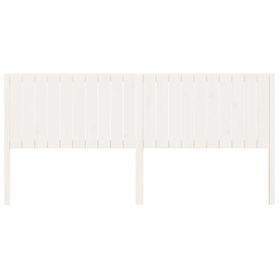 Sängynpääty valkoinen 205,5x4x100 cm täysi mänty