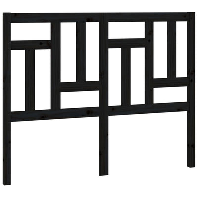 Sängynpääty musta 205,5x4x100 cm täysi mänty