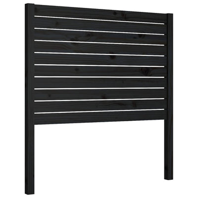 Sängynpääty musta 96x4x100 cm täysi mänty