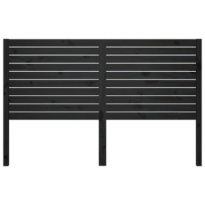 Sängynpääty musta 156x4x100 cm täysi mänty
