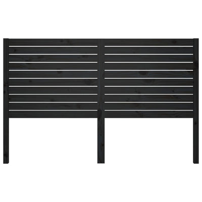Sängynpääty musta 166x4x100 cm täysi mänty