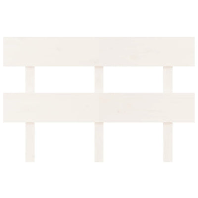 Sängynpääty valkoinen 124x3x81 cm täysi mänty