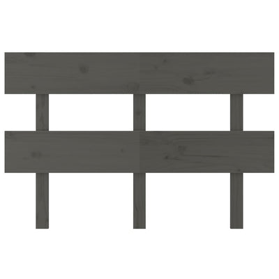 Sängynpääty harmaa 138x3x81 cm täysi mänty