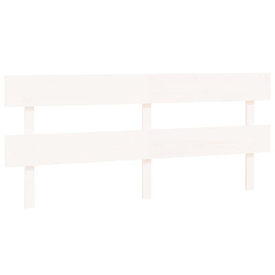 Valkoinen sängynpääty Baraboi 204x3x81cm (mänty)