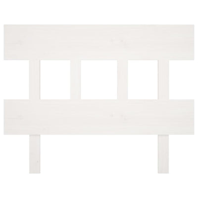 Sängynpääty valkoinen 103,5x3x81 cm täysi mänty
