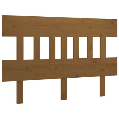Sängynpääty hunajanruskea 143,5x3x81 cm täysi mänty