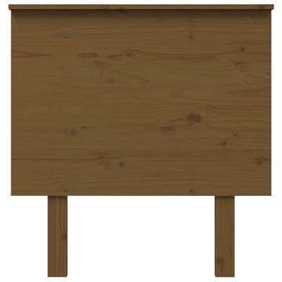 Sängynpääty hunajanruskea 79x6x82,5 cm täysi mänty