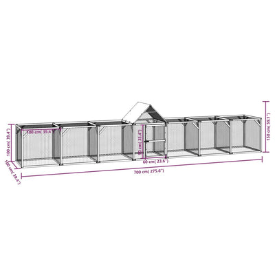 Kanankoppi Ghimes 700x100x150cm (kyllästetty mänty)