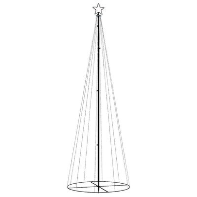 Lämpimän valkoista kartio joulukuusi Arleziana 100x300cm (310 led-valoa)