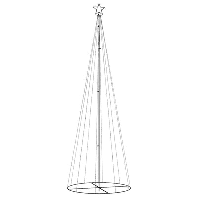 Sinistä kartio joulukuusi Arleziana 100x300cm (310 led-valoa)